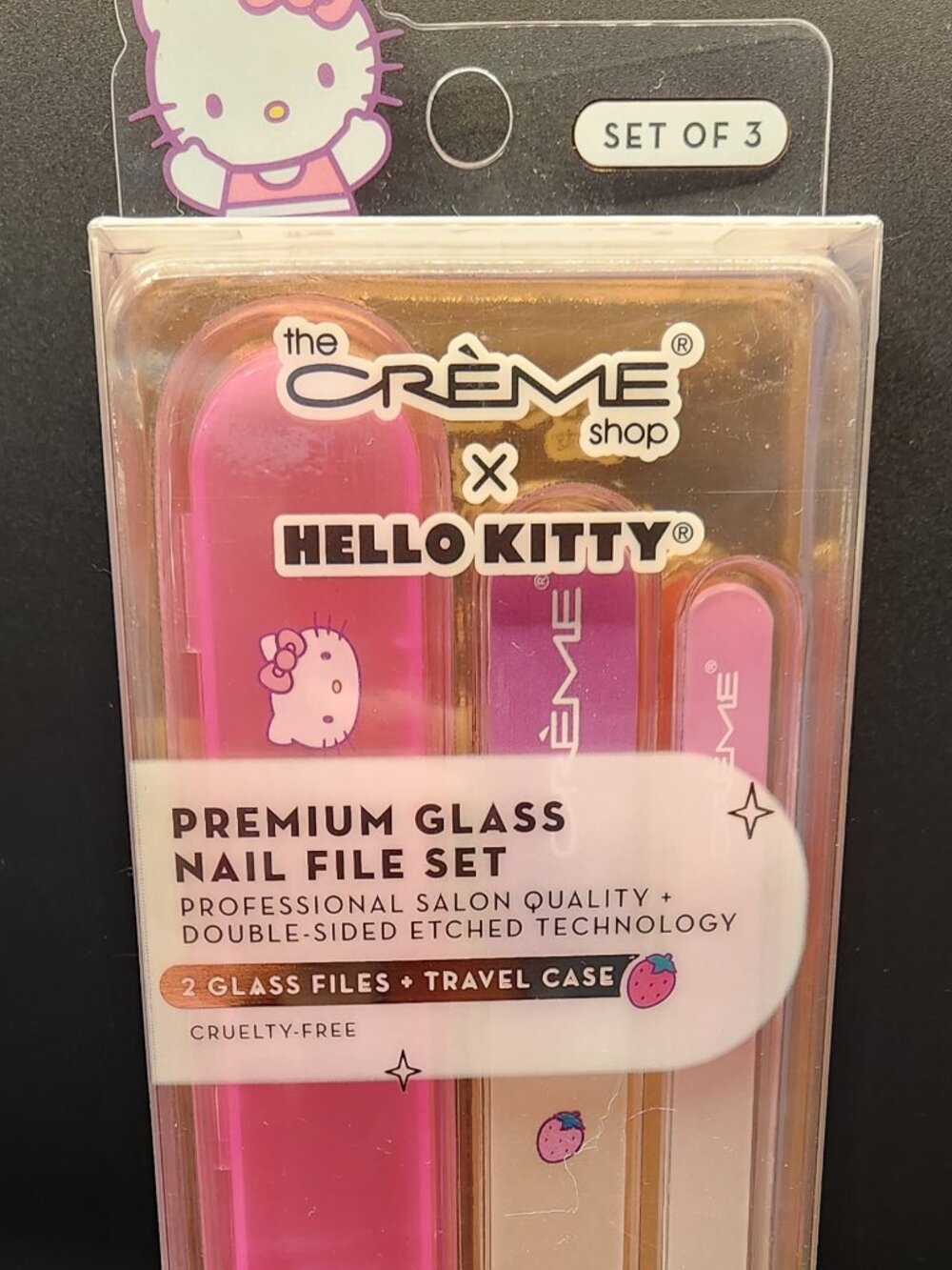 The Creme Shop x Hello Kitty Premium Glass Nail File Set (Pink)